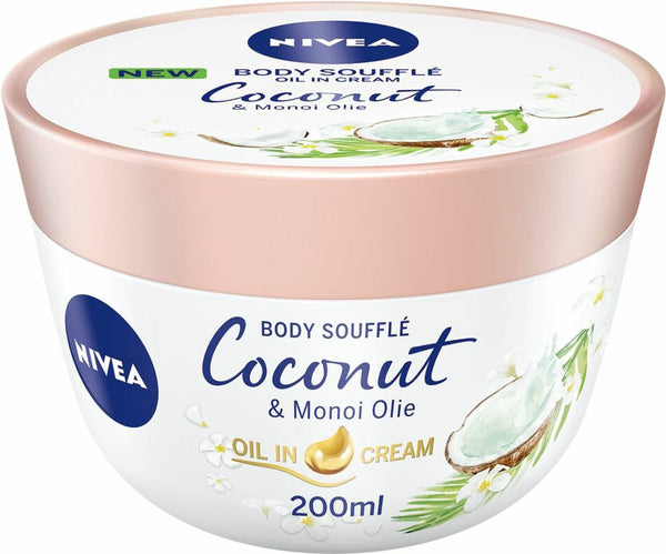 Nivea Body Souffle Coconut & Oil Jar 200ml