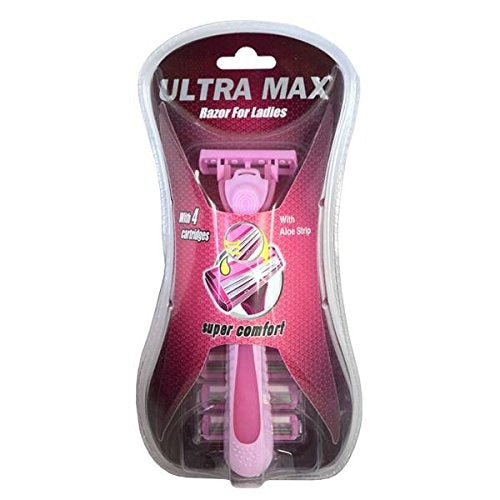 Ultra Max Razor Blade Women, 3 Blade W/Refills