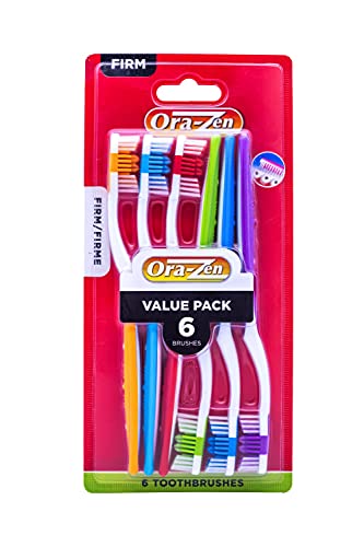 Ora Zen 6pcs Each Firm Adult Toothbrush