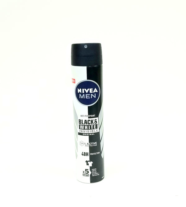 Nivea Body Spray Invisible B&W MEN 200ml