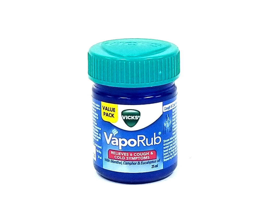 Vicks VapoRub With Menthol, Camphor & Eucalyptus Oil 25ml – Ascalon ...