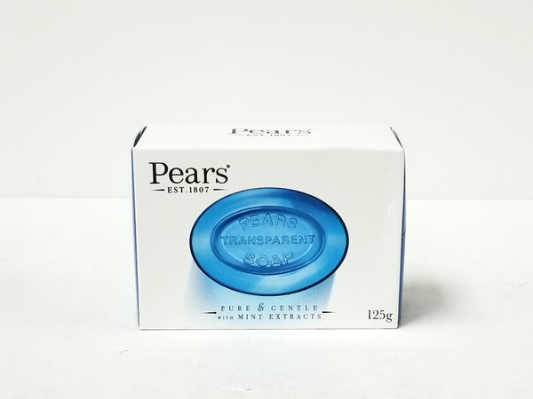 Pears Blue Bar Soap W/Mint Extracts 125g